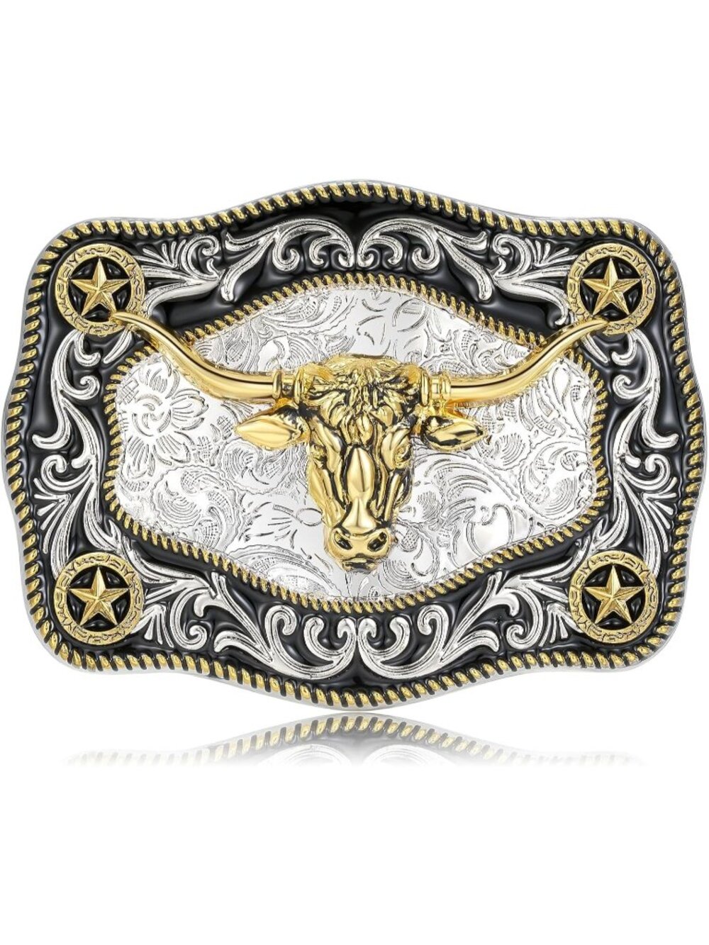 Men 1-longhorn Style1 Western Cowgirl Rodeo Longhorn Bull Belt Buckles